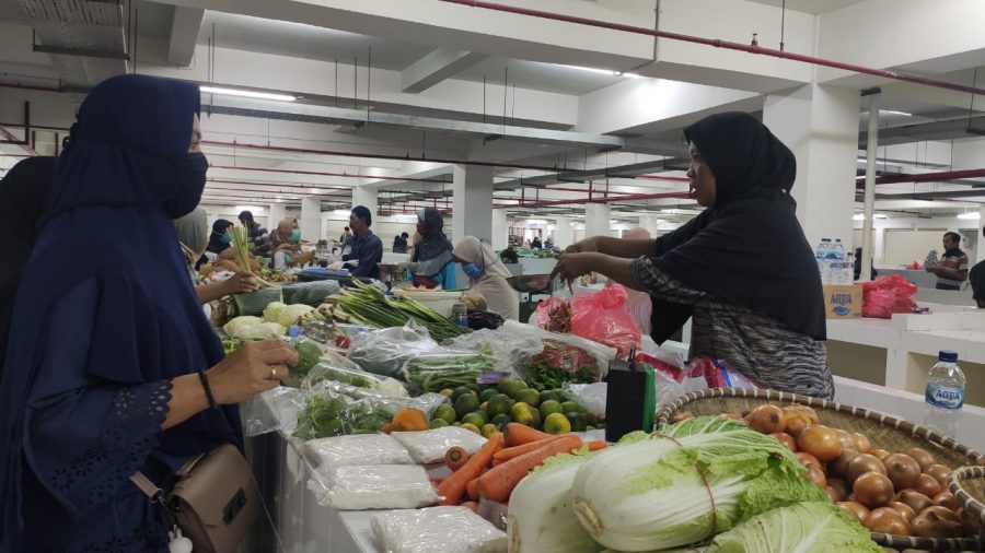 Pasar Rawa Indah Bontang Mulai Ditempati Pedagang