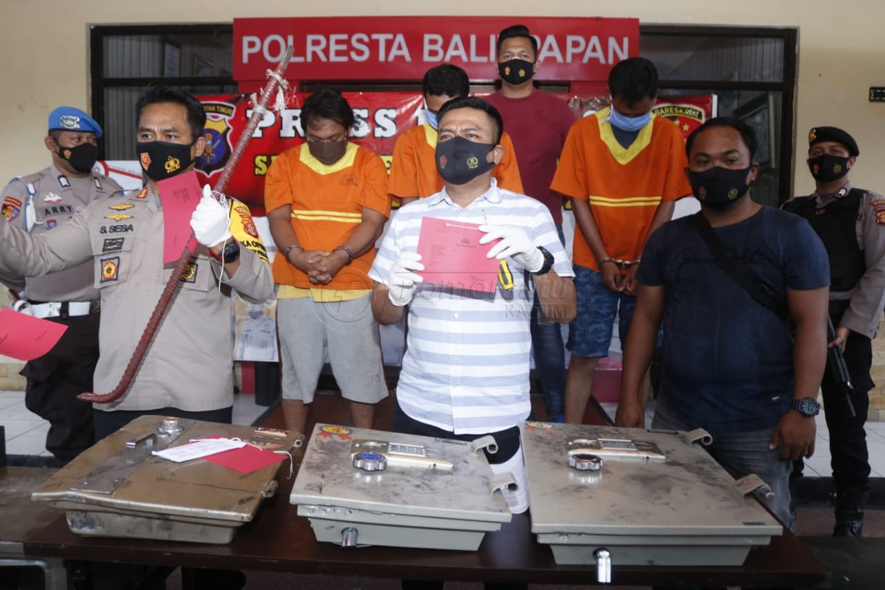 Polresta Balikpapan Bekuk Sindikat Pencuri Mobil Pinggir Jalan