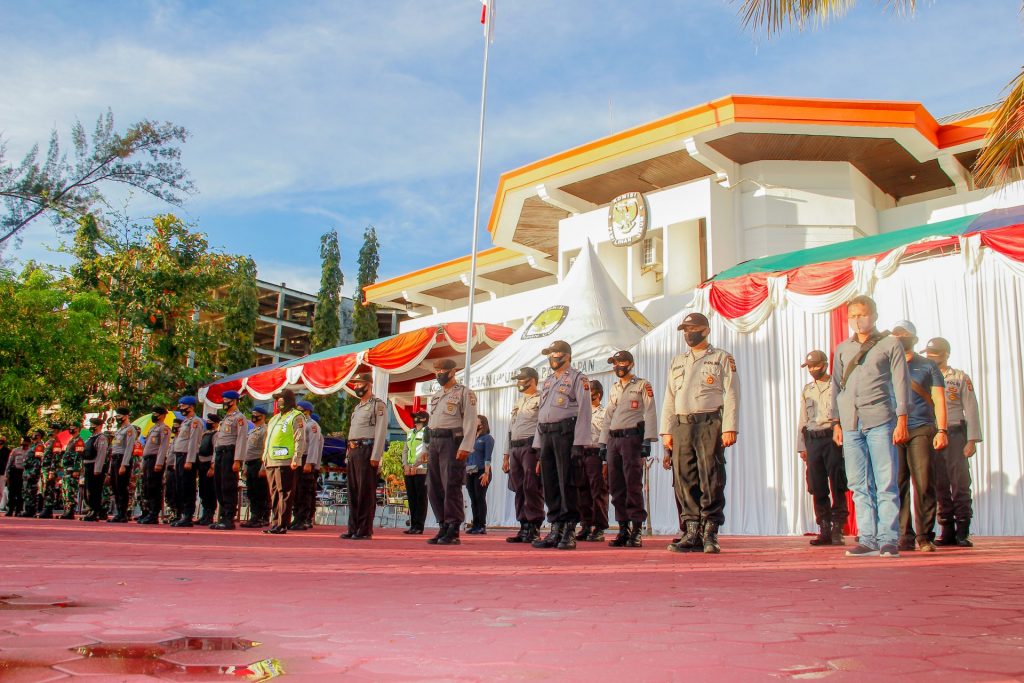 Ratusan Personel Gabungan Amankan Kantor KPU Selama Masa Pendaftaran