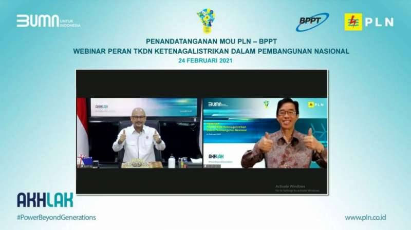 PLN-BPPT Teken MoU Penerapan dan Pengkajian Teknologi Ketenagalistrikan