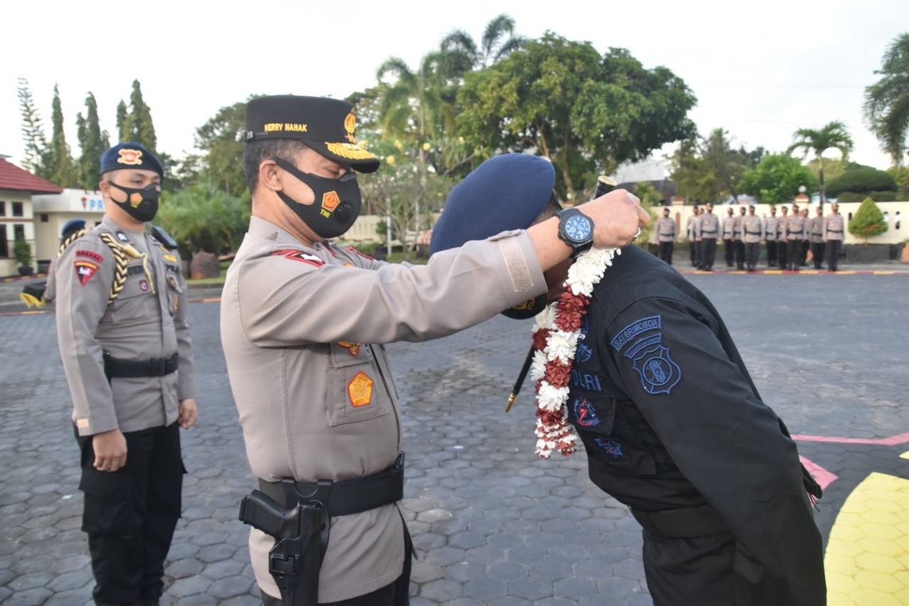 2 Bulan Bertugas di Papua, 100 Personel Brimob Polda Kaltim Pulang