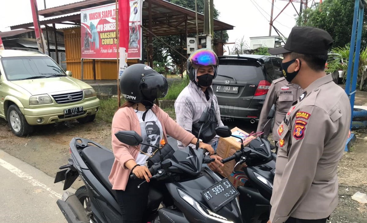 Menilik Pos Penyekatan Larangan Mudik di Tenggarong pada H-1 Lebaran