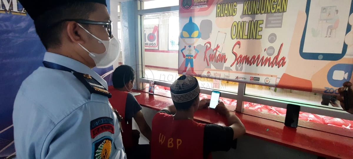 Rutan Samarinda Perbolehkan Warga Binaan Silaturahmi Via Online