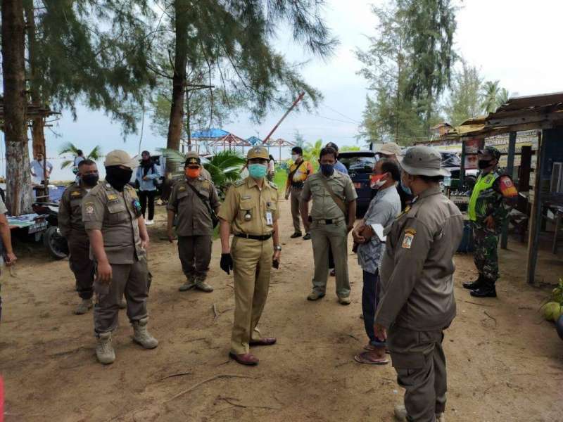 Masih Ditutup, Satpol PP PPU Minta Masyarakat Tak ke Taman Depan Kantor Bupati