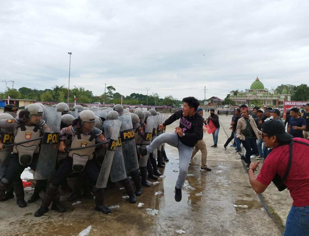 Polda Kaltim Gelar Simulasi Simpamkota di Kabupaten Paser