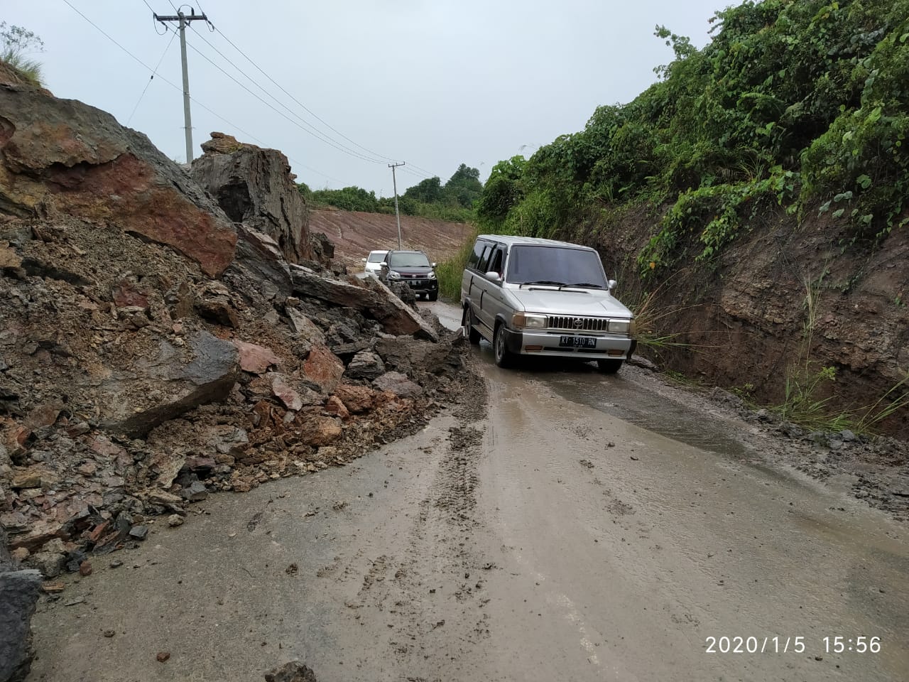 Longsor KM 18 Sudah Ditangani PU