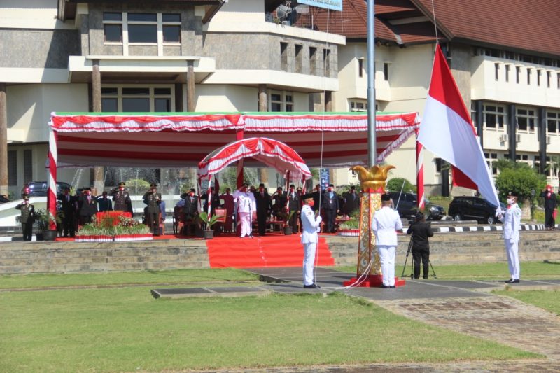 Meski Masa Virus Corona, Pemkab Kubar Tetap Gelar Upacara HUT Ke-75 RI